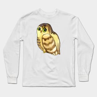 Yellow Gold Owl Watercolor Long Sleeve T-Shirt